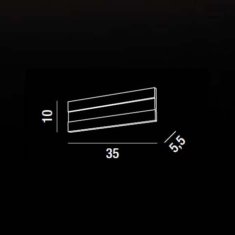 Bend - Applique da Parete - Perenz