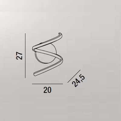 Nest - lampada a muro - Perenz