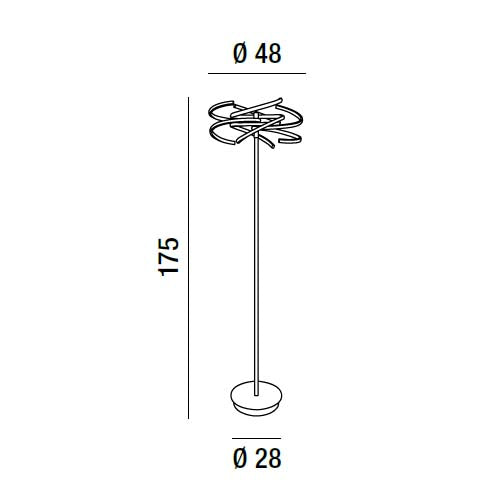 Nest - lampada da pavimento - Perenz