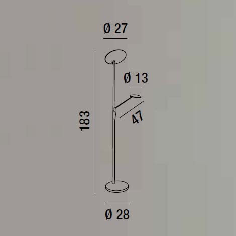 Miranda - Lampada da Terra - Perenz