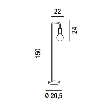 Vector - Lampada da Terra - Perenz