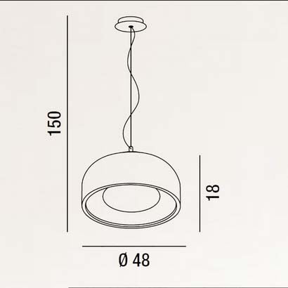 Pandora - Lampada a Sospensione - Perenz