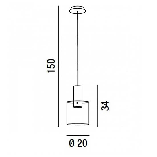 Hugo - Lampada a Sospensione - Perenz