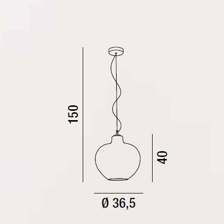 Bowl - Lampada a Sospensione - Perenz