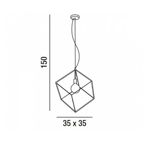 Cube - Lampada a Sospensione - Perenz