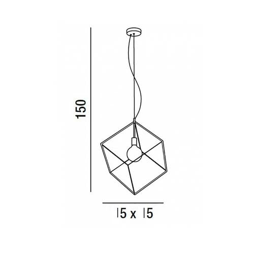 Cube - Lampada a Sospensione - Perenz