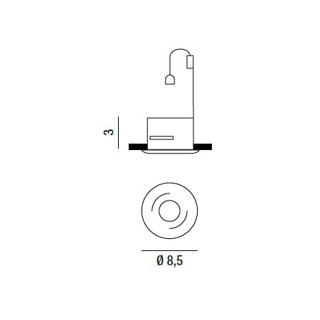 Oasis - Faretto Da Incasso -Perenz
