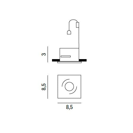 Oasis - Faretto Da Incasso -Perenz