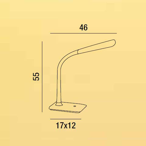 Lampada lilla da tavolo comodino o scrivania in plastica PERENZ 6036VI Lampada lilla da tavolo comodino o scrivania in plastica PERENZ 6036VI