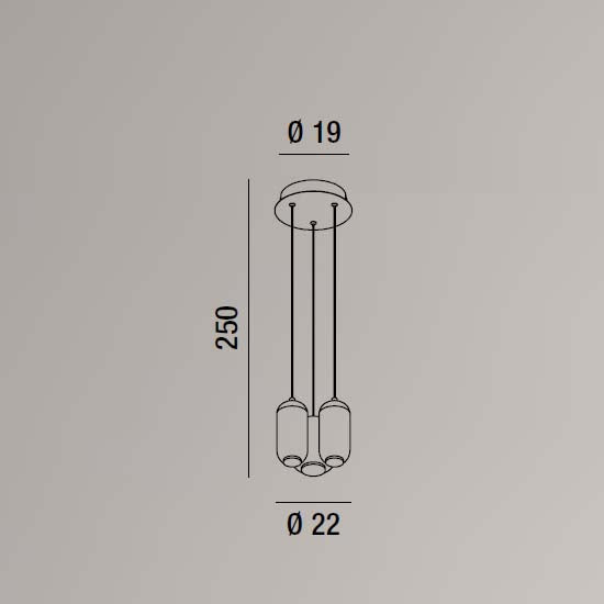 Bullet (3 luci) - Lampadari e Sospensione - Perenz