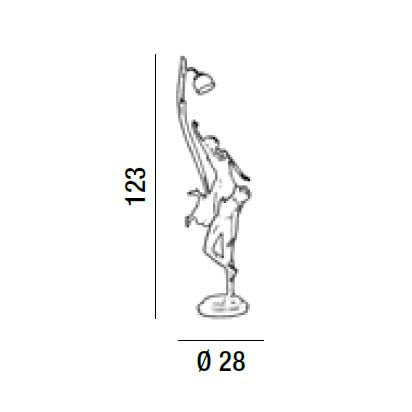 Bronze (B520) - Lampada da tavolo - Perenz