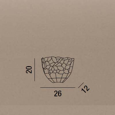 Tulipano - Applique da parete - Perenz