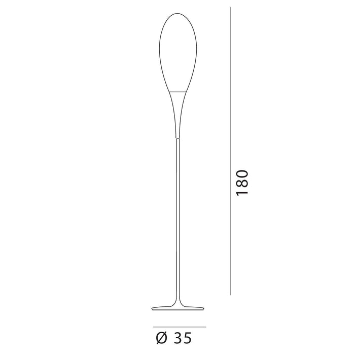 Spillo - Lampada da terra per interno - Kundalini