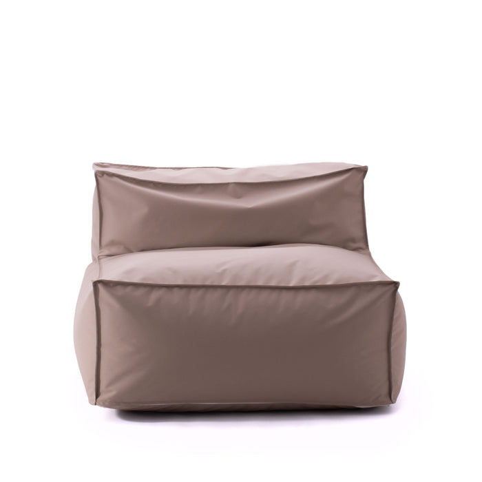 Pouf poltrona 1 posto Deluz per esterno in tessuto poliestere Samba dim: 98x98x65 cm