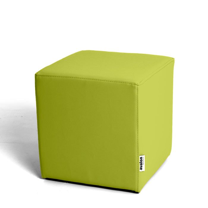 Avalon Pouf Rigido Cubo Similpelle Mamba Trendy Larg. 35 cm, Prof. 35 cm, Alt. 35 cm