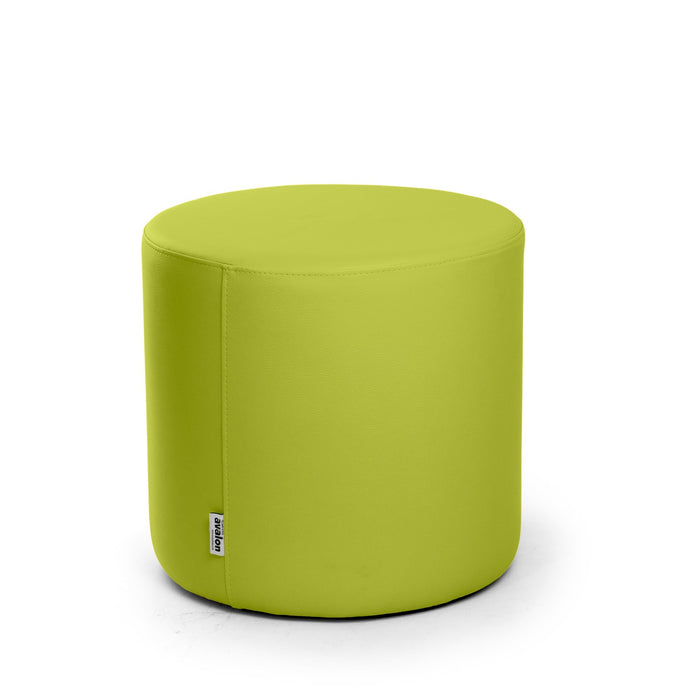 Avalon Tavolino Pouf Rigido Cilindro Similpelle Mamba Trendy Diam. 45 cm, Alt. 43 cm