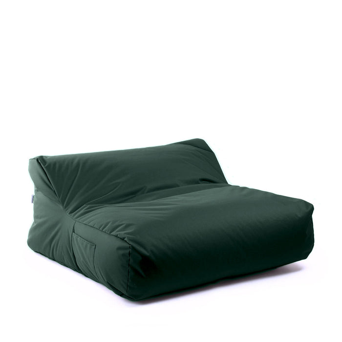Pouf poltrona matrimoniale doppia XL Gaia in tessuto Samba per esterno e per interno Dim: 125x120 cm