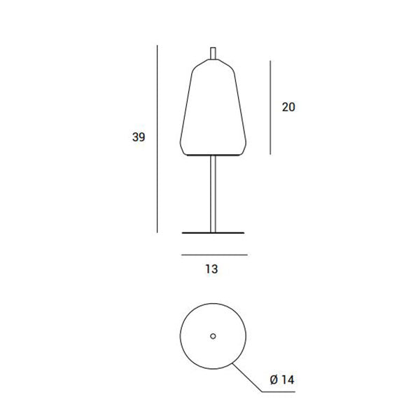 X-ray - Lampada da tavolo piccola - MILOOX