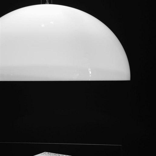 Yurta bianco diam. 115 - 4 luci - Lampadario moderno